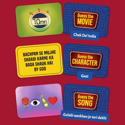 Gouda Games Bollywood Battle Card Game - Fast-Paced Trivia & Guessing Game, Fun for Game Nights, Parties & Family Time, Gifts for Bollywood Fans, Board Game Lovers, Adults, Teens & Kids, 3-12 Players - Image 5