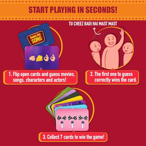 Gouda Games Bollywood Battle Card Game - Fast-Paced Trivia & Guessing Game, Fun for Game Nights, Parties & Family Time, Gifts for Bollywood Fans, Board Game Lovers, Adults, Teens & Kids, 3-12 Players - Image 4
