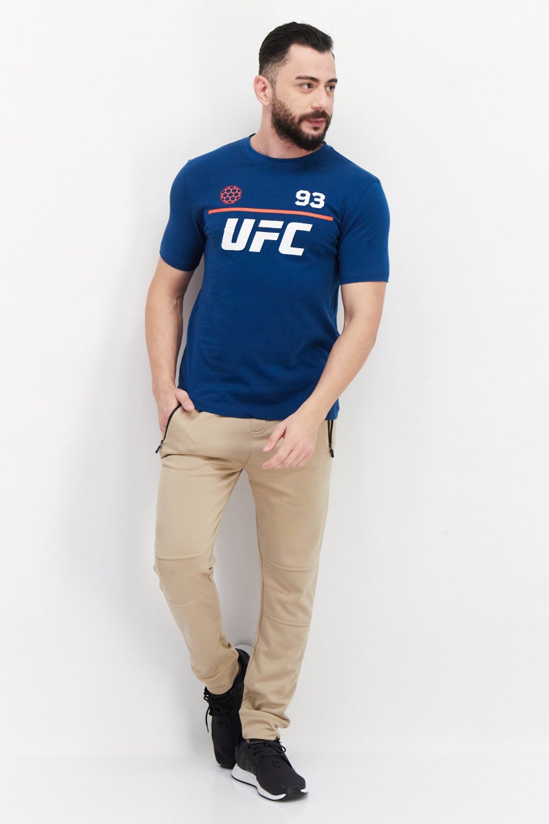 Ufc Men Sportswear Fit Short Sleeve Training T-Shirt, Navy Blue - Image 3