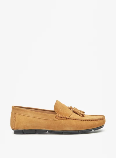 ال بي ال من شو اكسبرس Men Solid Slip-On Moccasins with Tassel Detail