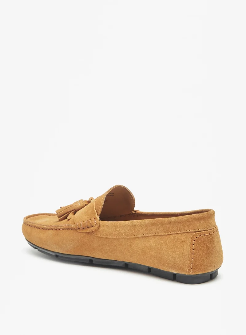 ال بي ال من شو اكسبرس Men Solid Slip-On Moccasins with Tassel Detail