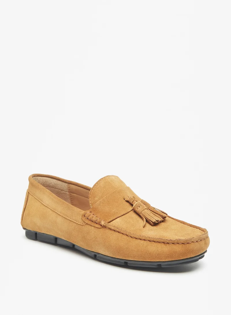 ال بي ال من شو اكسبرس Men Solid Slip-On Moccasins with Tassel Detail