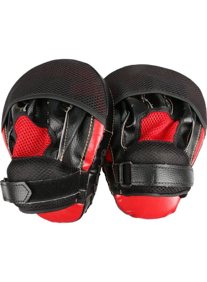 Competing pie Jingpai Boxing Target For Children And Adults, Training Curved Hand Target, Taekwondo Foot Target, Red, 2-Pack - Image 1