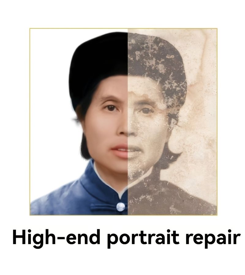 Professional Multi Size Old Photo Restoration and Renovation Service For Blurring Damage Cracking Fading Repair Deceased Loved Ones Photos Print 25.4x20.3cm 10x8in - Image 5