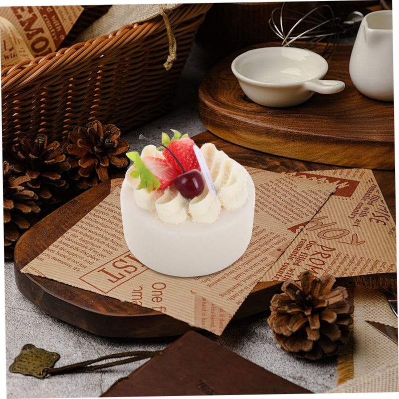 Realistic 4 Inch Faux Birthday Cake Model For Photography Display And Tabletop Decoration - Image 4