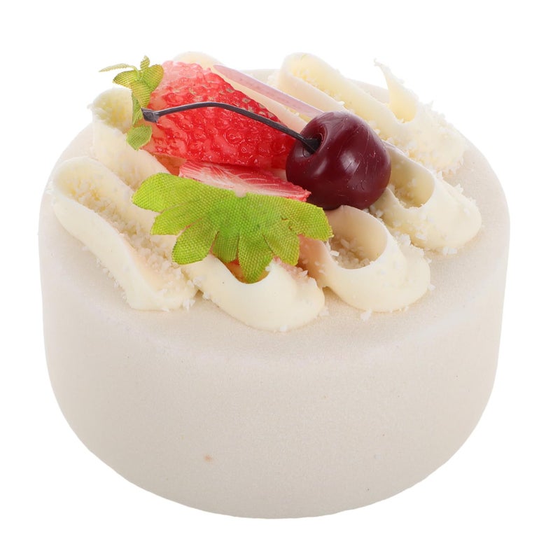 Realistic 4 Inch Faux Birthday Cake Model For Photography Display And Tabletop Decoration - Image 2