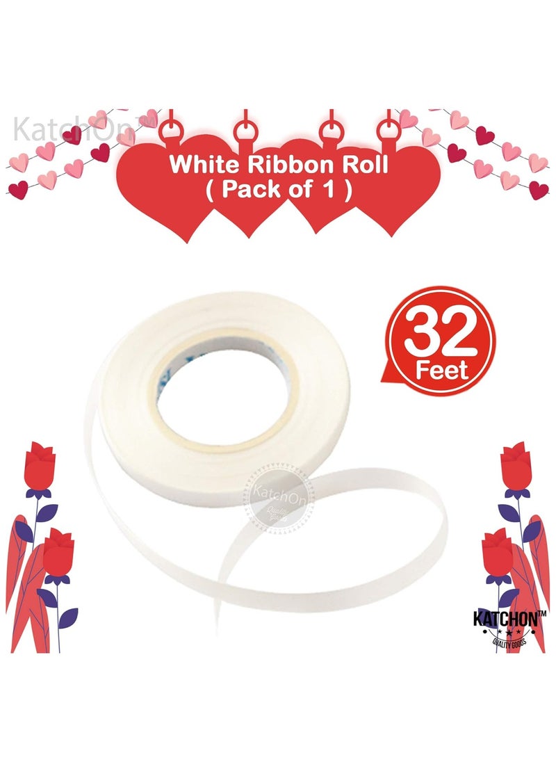 KATCHON Red and White Printed Hearts Balloons Kit Pack of 30 For Valentines Day Decorations  - Image 3
