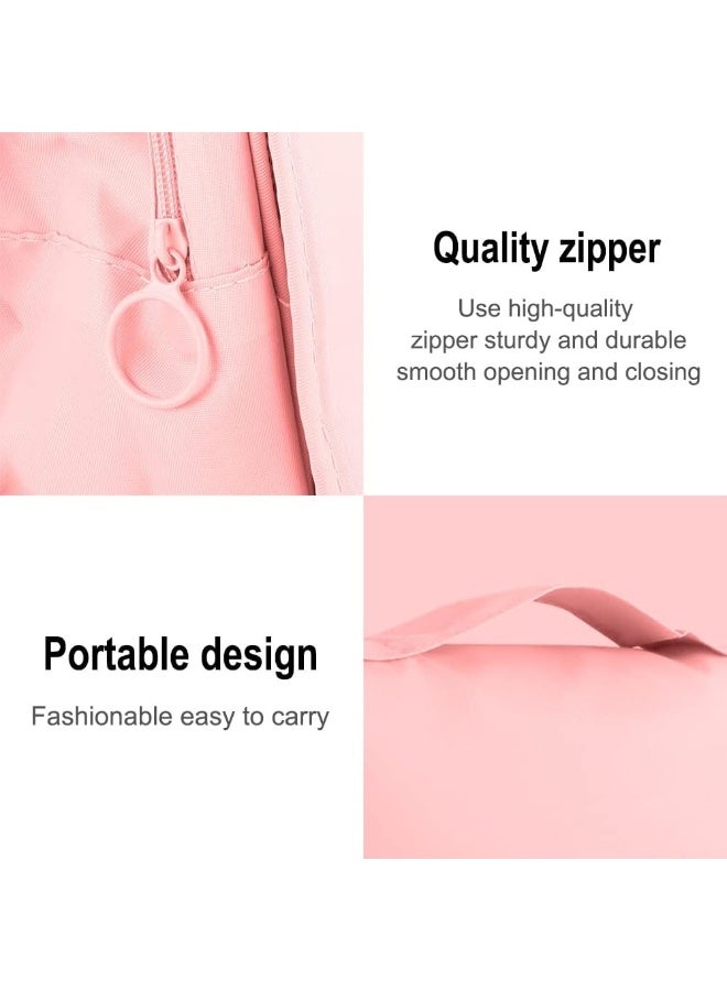 Foldable Hanging Travel Toiletry Bag,Waterproof Portable Travel Bags, Multifunction Travel Makeup Cosmetic Bag Organizer with Hanging Hook - Image 3