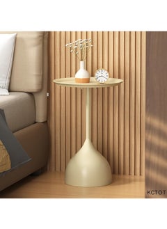 Y&D Modern Living Room Bedroom Center Table Tea Table Coffee Table Side Table Rest Table Coffee Table Nordic Sofa Side Decorative Small Space Living Room Bedroom Patio Vintage Metal End Table Metal Iron Outdoor Round Table Weather Resistant Anti-Rust Outdoor  - Image 1