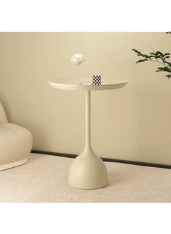 Y&D Modern Living Room Bedroom Center Table Tea Table Coffee Table Side Table Rest Table Coffee Table Nordic Sofa Side Decorative Small Space Living Room Bedroom Patio Vintage Metal End Table Metal Iron Outdoor Round Table Weather Resistant Anti-Rust Outdoor  - Image 2