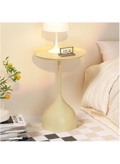 Y&D Modern Living Room Bedroom Center Table Tea Table Coffee Table Side Table Rest Table Coffee Table Nordic Sofa Side Decorative Small Space Living Room Bedroom Patio Vintage Metal End Table Metal Iron Outdoor Round Table Weather Resistant Anti-Rust Outdoor  - Image 5