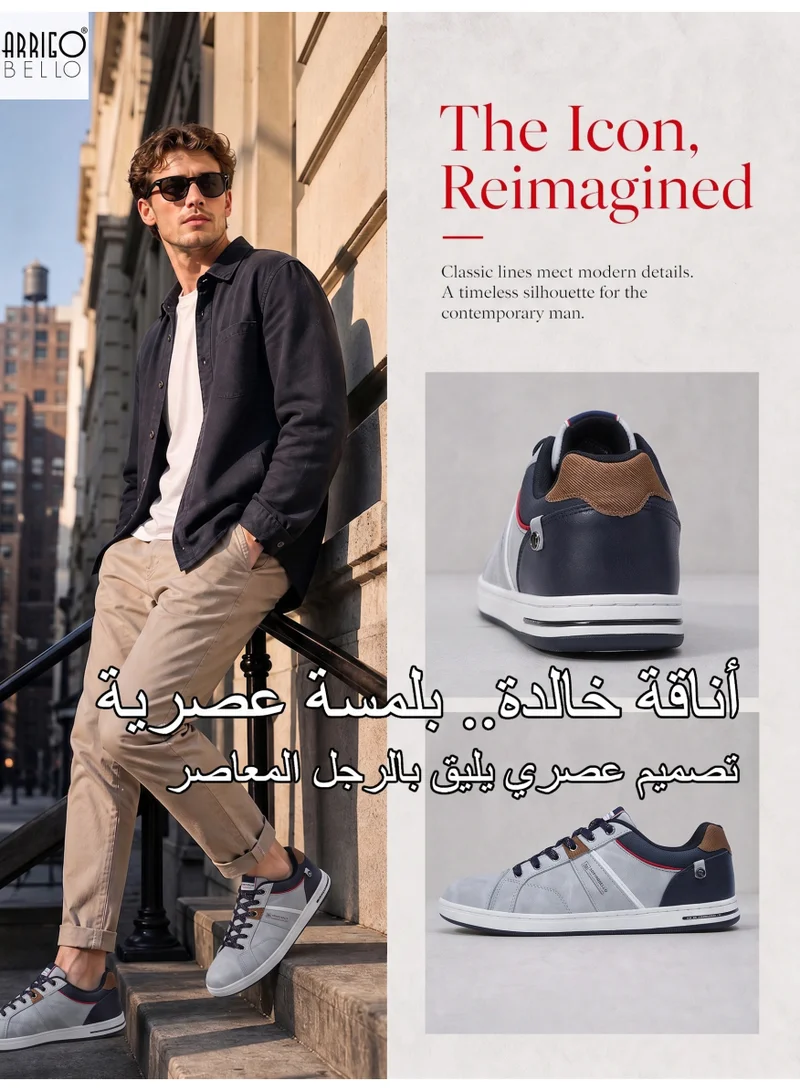 ARRIGO BELLO A1002-4 ARRIGO BELLO Men's Stylish Sneakers Low Top Casual Lace-up Shoes for Daily Wear for Men | Best Price UAE