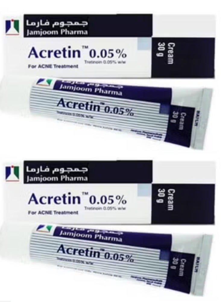 ACRETIN Two Pieces Of Acretin 0.05% Cream 2x30g