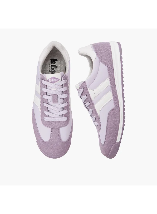 Lee Cooper PURPLE Women'S Colourblock Lace-Up Sneakers for Women | Best Price UAE