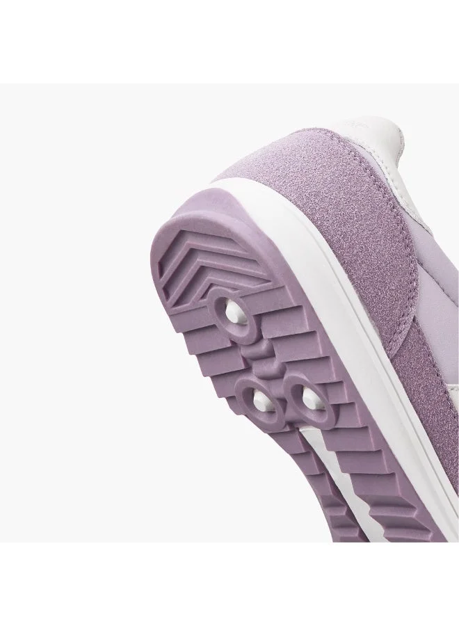 Lee Cooper PURPLE Women'S Colourblock Lace-Up Sneakers for Women | Best Price UAE
