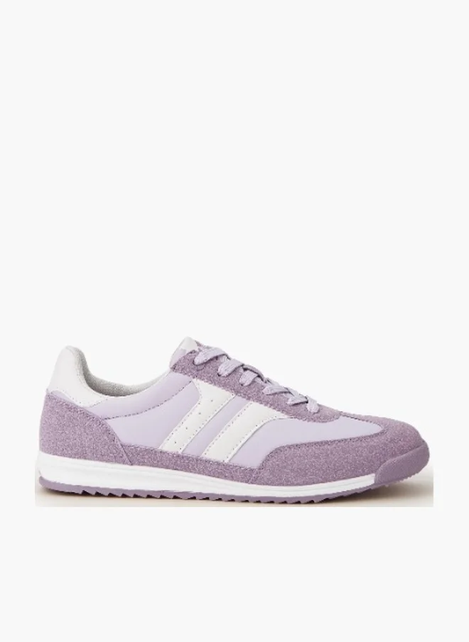 لي كوبر حذاء رياضي نسائي بأربطة مزين بالدانتيل