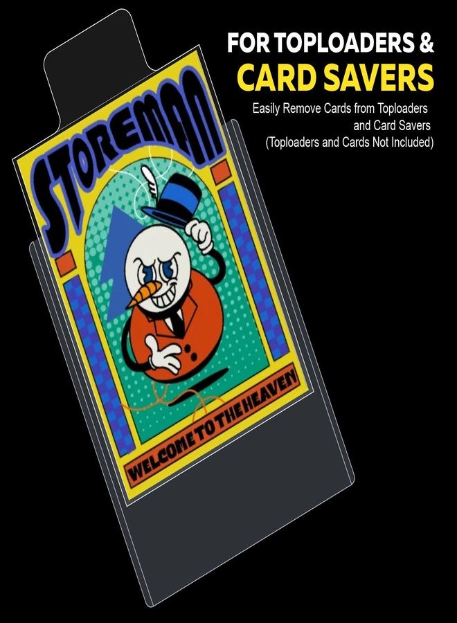 Coolbyl 500 Tabbed Card Sleeves - Easy-Pull Design for Grading Submission, Fit Card Savers & Semi-Rigid Card Holders, Clear Archival-Grade Material for Card Storage - Image 2