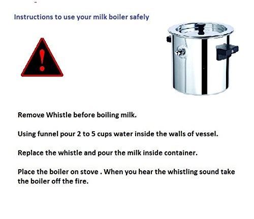 Premier Premier Aluminum Milk Boiler 2 Liter Silver Fast and Even Heating with HeatResistant Handle Stylish Design for Efficient Boiling of Milk  - Image 2