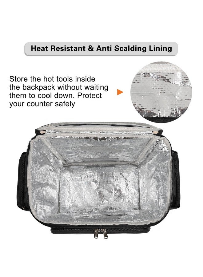 CUBETASTIC Hairstylist Traveling Bag, Large Capacity Barber Travel Backpack, Hairdresser Bag with Adjustable Dividers, Hair Tools Travel Case, Professional Cosmetology Bags for Supplies, Hair Stylist Must Haves - Image 1