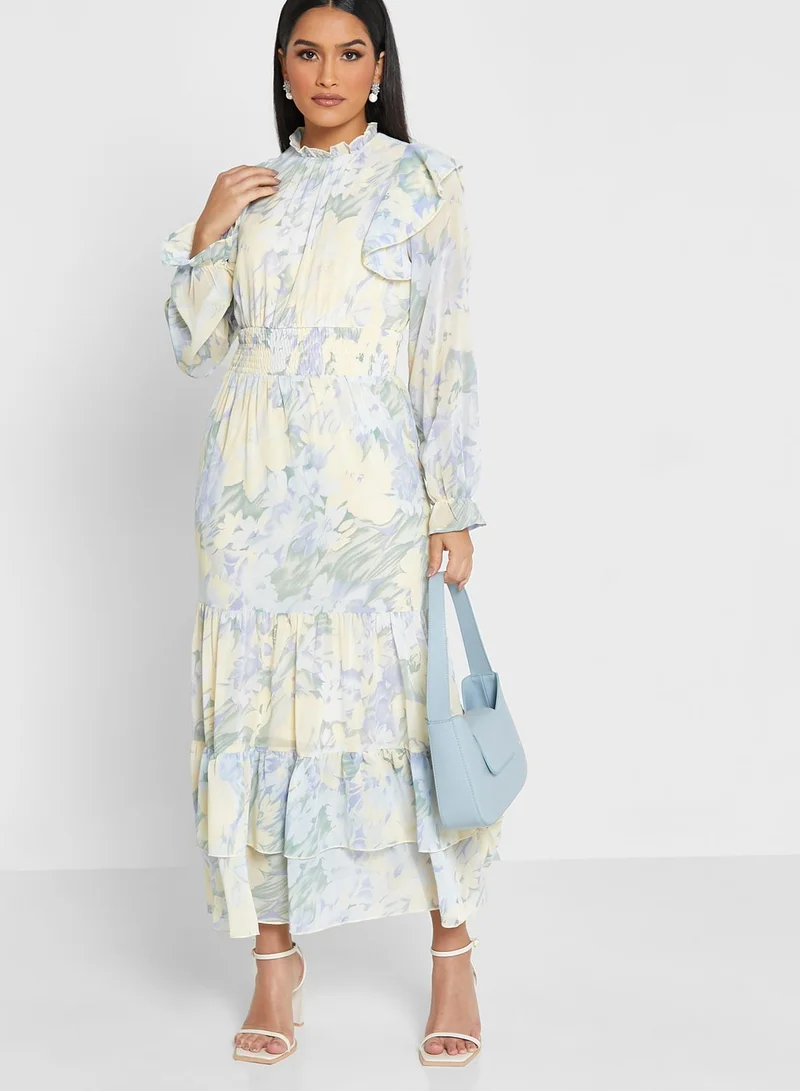 ELLA Floral Tiered Dress