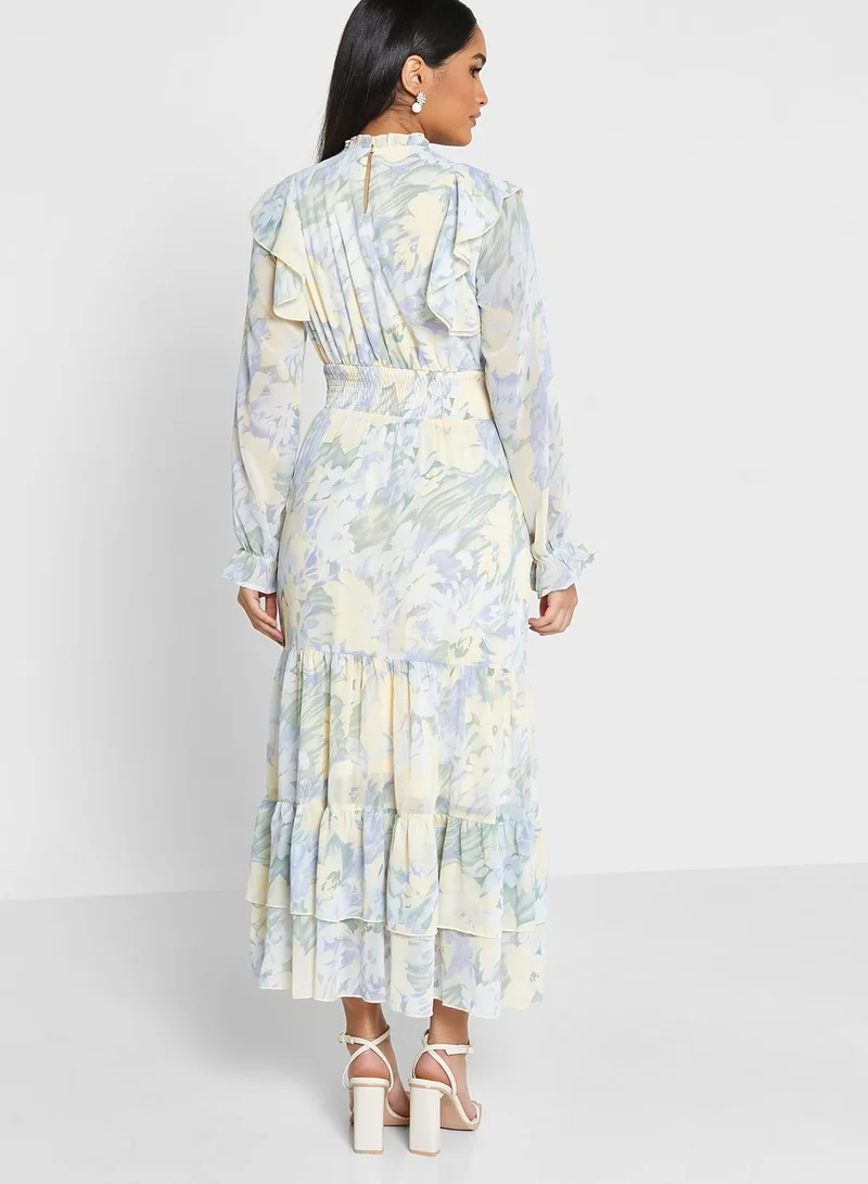 ELLA Floral Tiered Dress