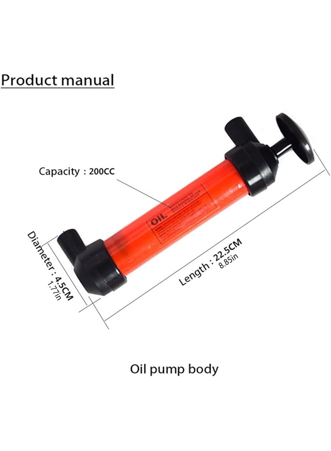 SAGREENY Siphon Pump, Portable Water And Siphon Transfer Pump Kit, Multi-Use Fuel Transfer Pump And Gas Siphon For Gasoline And Rain Barrels, Fluid Fuel Extractor Suction Tool For Liquids And Air - Image 3