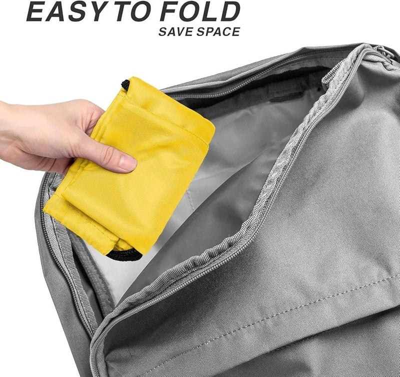 Travel Luggage Organizer Bag Set of 4 Yellow Waterproof Personal Clothing Organizer - Lightweight Storage Bags for Trips and Bags ir