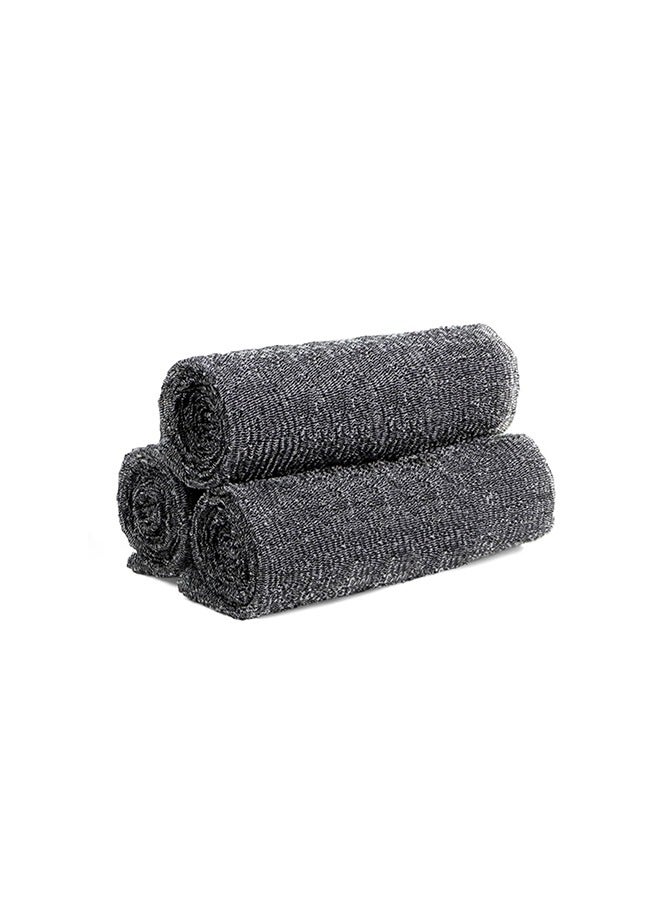 3 Pack Exfoliating Washcloth Towel, Japanese Exfoliating Bath Wash Cloth for Body Exfoliation, Korean Back Scrubber Washer for Shower, African Net Sponge Brush Loofah Exfoliator - Image 1