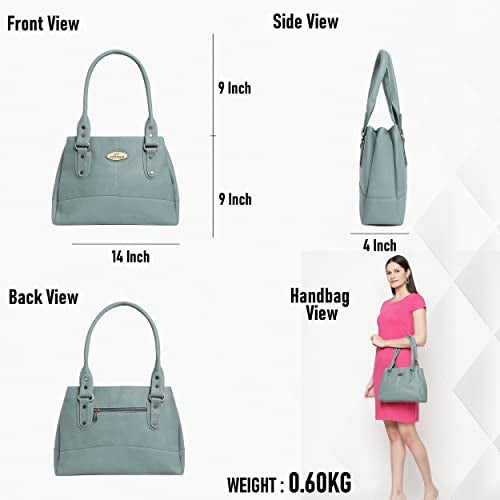 Fostelo Women's Birdie Satchel Tote Handbag for Women | Ladies Purse | Stylish Shoulder Bag | Gift For Women | Grey - Image 3