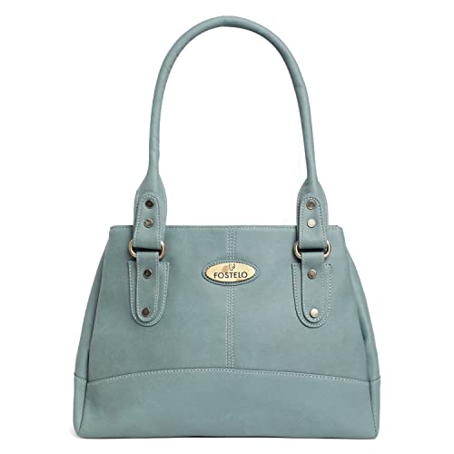 Fostelo Women's Birdie Satchel Tote Handbag for Women | Ladies Purse | Stylish Shoulder Bag | Gift For Women | Grey - Image 1