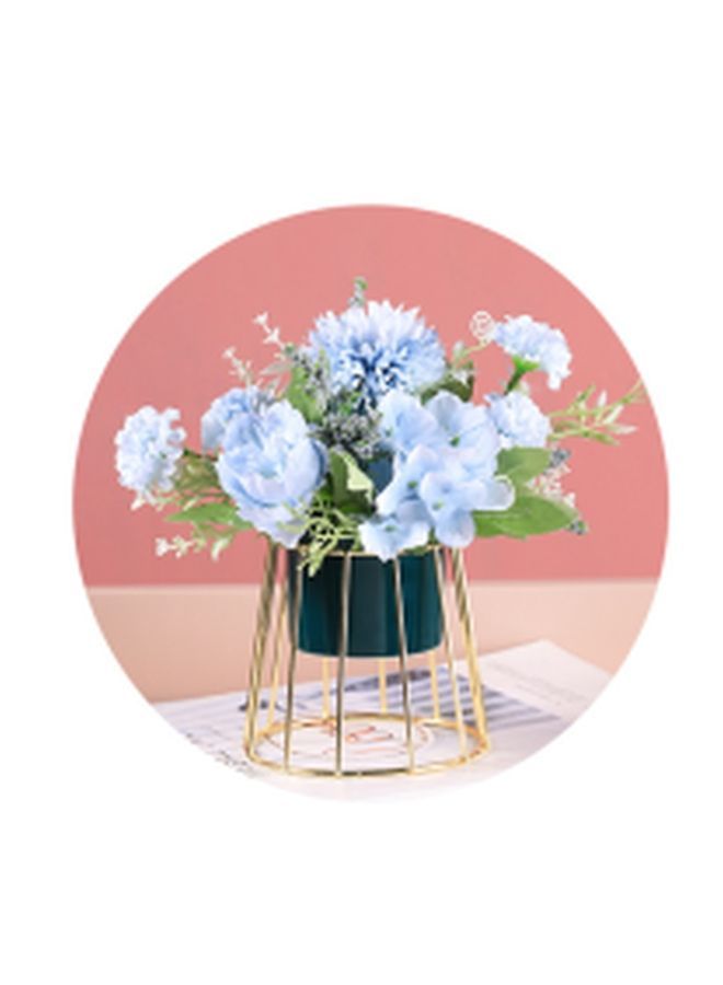 NIBEMINENT Nordic Ornamental Pot With Imitation Plant Multicolour 11.5x19x11.5 cm