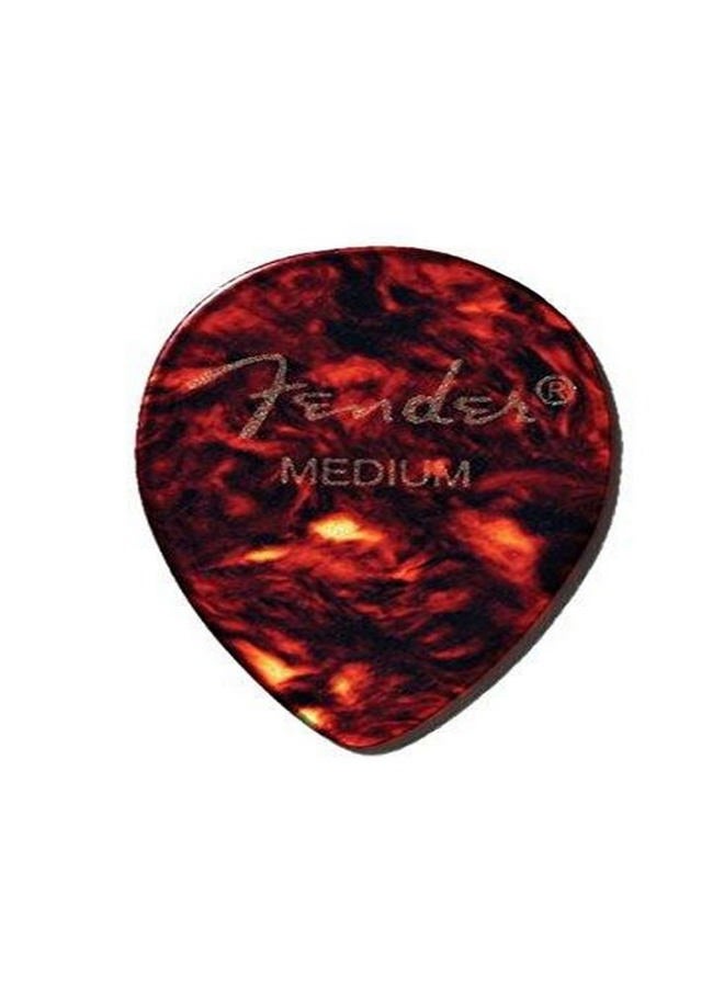 Classic Celluloid Guitar Picks 358 Shape, Tortoise Shell, Medium, 72-Pack
