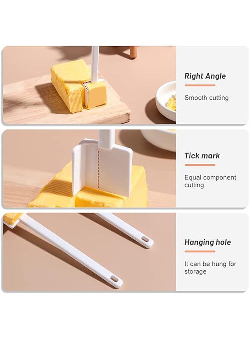1 PCS Butter Cutter Cheese Knife Plastic One Tablespoon Butter Knife Spreader Kitchen Baking Tool with Scale Measurement  - Image 4