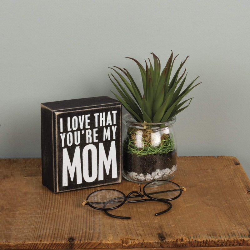 Primitives by Kathy 19446 Classic Box Sign  3.5 x 4-Inches  You're My Mom - Image 3