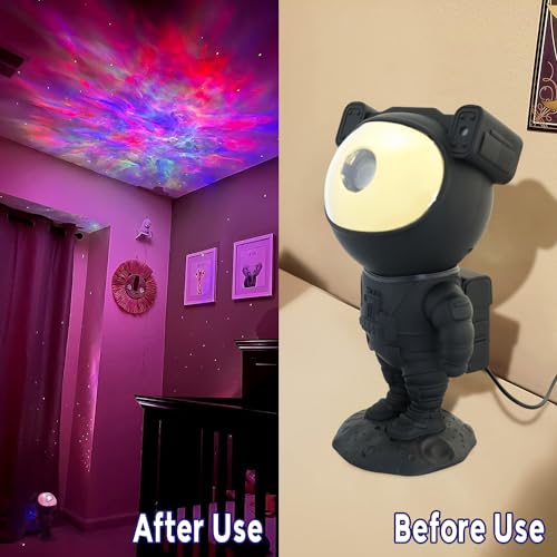 2win2buy Astronaut Star Projector Galaxy Light, 360° Space Man Buddy Projector Sky LED Night Light Space Starlight Planetarium Spaceman Lamp Gifts for Kids Adults Bedroom Ceiling Room Decor - Image 5