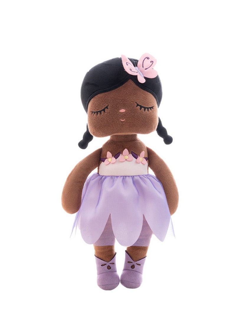 13 Inch Exclusive New MeToo Princess Doll, Cute Flower Fairy Plush Doll, Girls Gift, Non-toxic Soft Skin-friendly PP Cotton Plush Stuffed Angela Doll (Violet)