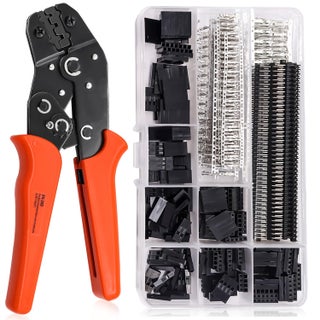 Taiss Dupont Crimping Tool Kit with 600PCS 2.54mm Dupont Connector Kit SN-28B Ratcheting Wire Crimper Plier,1/2/3/4/5/6/7 Pin Housing Dupont Connector Male Female Pin Header Crimp Terminal AWG28-18 - pzsku/Z03854E6325DCD2D40B44Z/45/1749373329/97638b2b-267d-4cfb-83bb-22b4c616f1b8