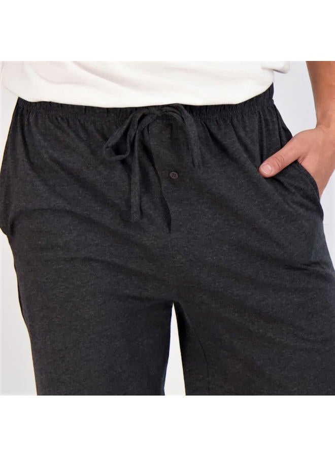 REALESSENTIALS 3 Pack:Men's 100% Cotton Ultra-Soft Knit Sleep Shorts & Lounge Wear, Set B, M - Image 4