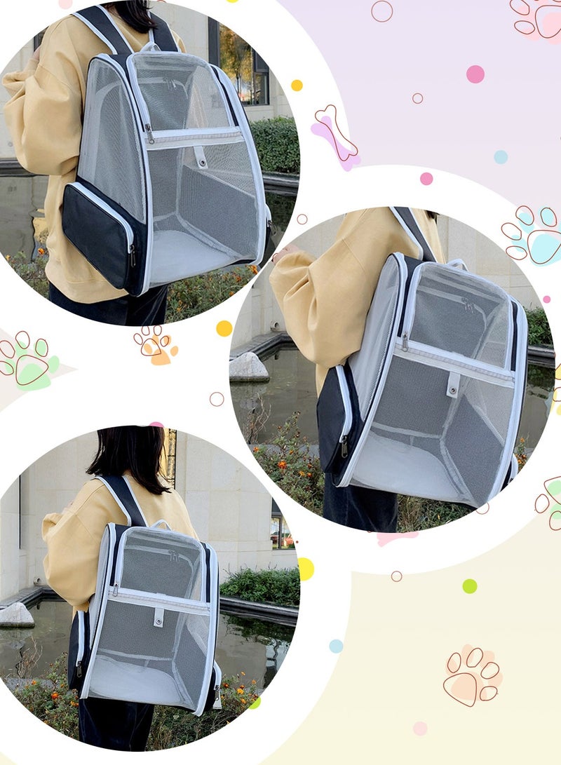 Kidle Cat Bag Pet Backpack Pet Carrier Bag Cat Backpack Expandable with Breathable Mesh for Travel Camping Outdoor  - Image 4