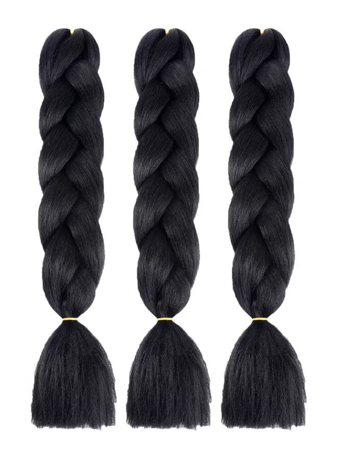 3 Piece Braided Hair Wig African Braids Hair Extension Set - Image 1