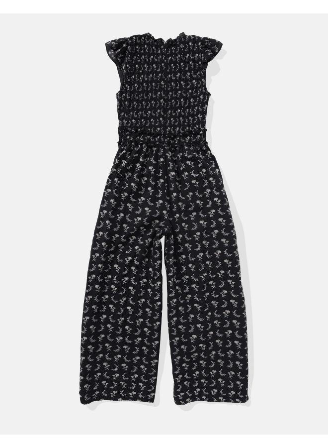American Eagle AE Ruffle Sleeve Smocked Jumpsuit - Image 2