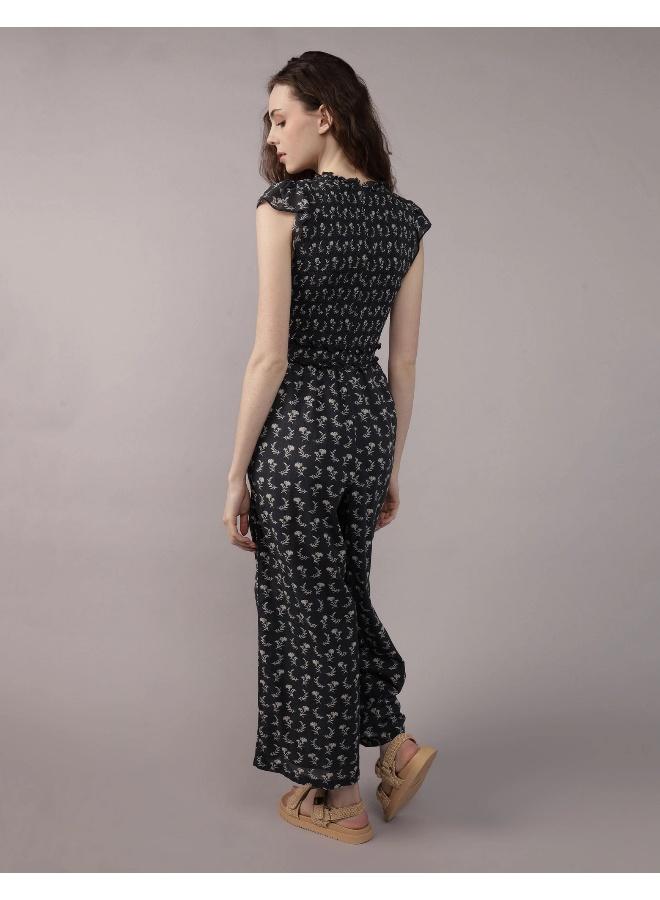 American Eagle AE Ruffle Sleeve Smocked Jumpsuit - Image 4