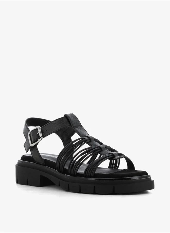 SJ Women's Strappy Platform Sandals with Buckle Closure