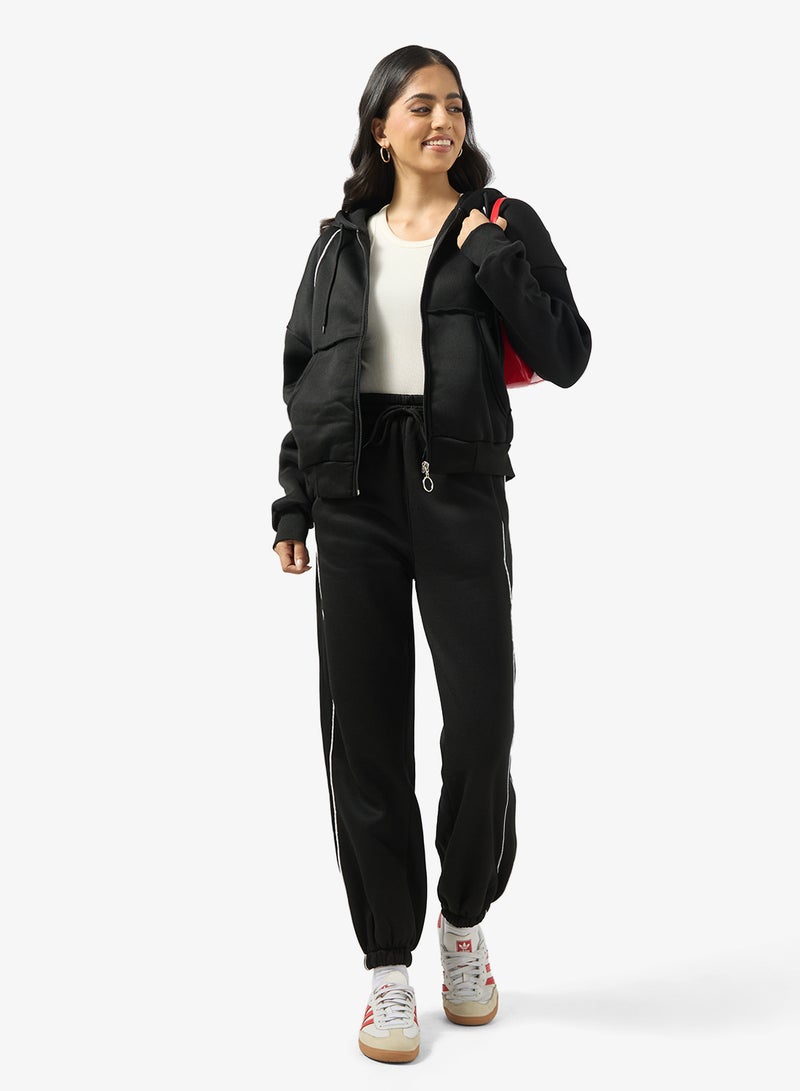 جينجر بدلة رياضية بغطاء رأس من الصوف بسحاب - Image 5