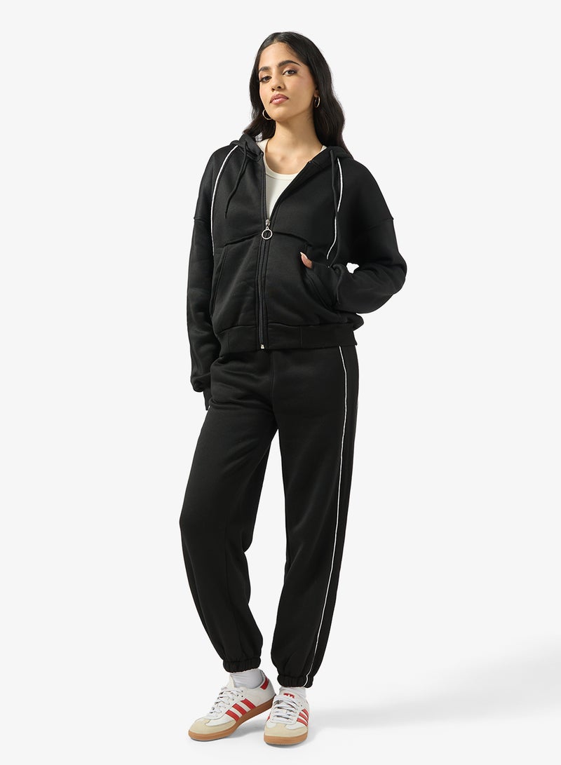 جينجر بدلة رياضية بغطاء رأس من الصوف بسحاب - Image 1