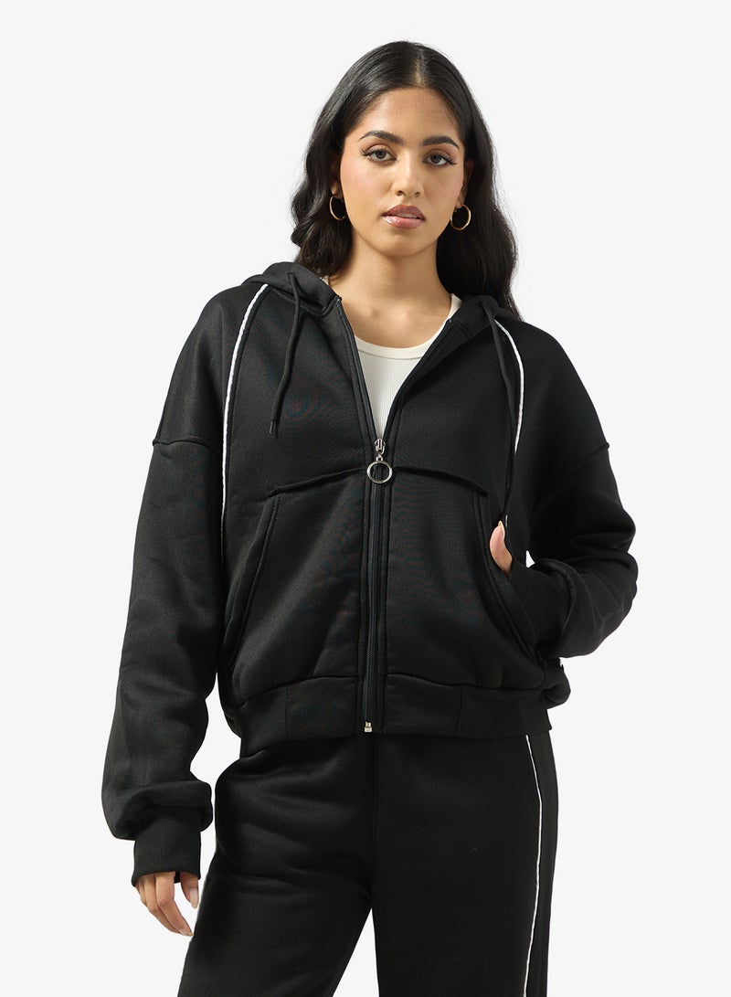 جينجر بدلة رياضية بغطاء رأس من الصوف بسحاب - Image 3