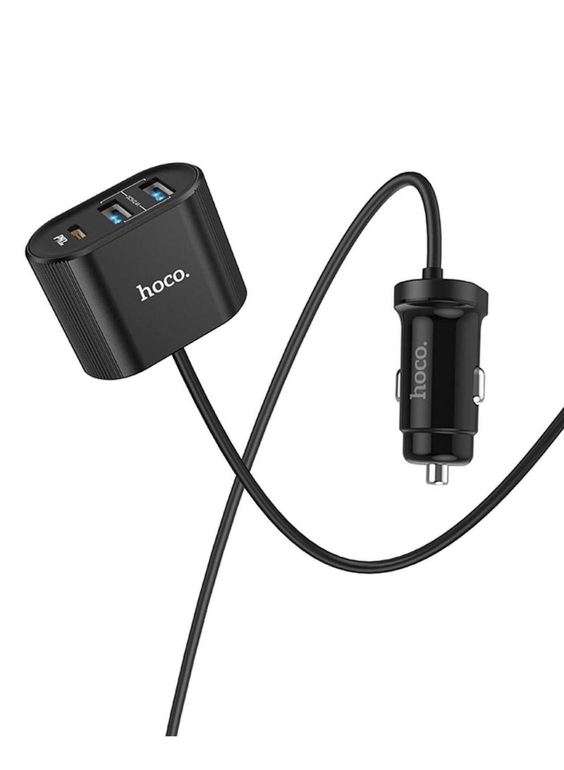 هوكو Z35 Companheiro 3 USB and Type-C output car charger LED indicator support PD3.0, QC3.0 / QC2.0, for Samsung AFC, for Huawei FCP, for APPLE 2.4 and other protocols - Image 1