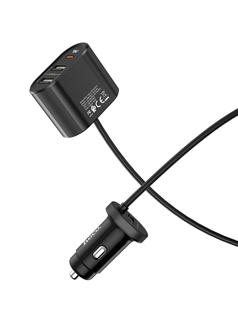 هوكو Z35 Companheiro 3 USB and Type-C output car charger LED indicator support PD3.0, QC3.0 / QC2.0, for Samsung AFC, for Huawei FCP, for APPLE 2.4 and other protocols - Image 2