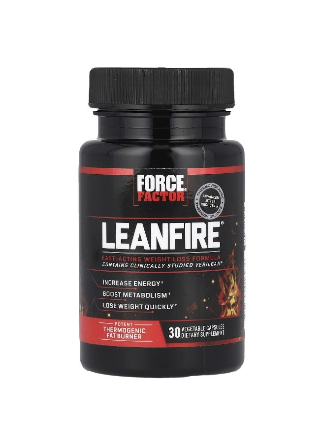 Force Factor Force Factor, LeanFire®, 30 Vegetable Capsules 