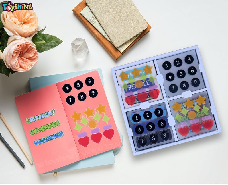 Toyshine Toyshine Cute Handbook Decorative Washi Stickers Gift Box (2 Sets) for Scrapbook Diary Planner DIY Craft Album Calendar Notebook Laptop Phone Case-B  - Image 2
